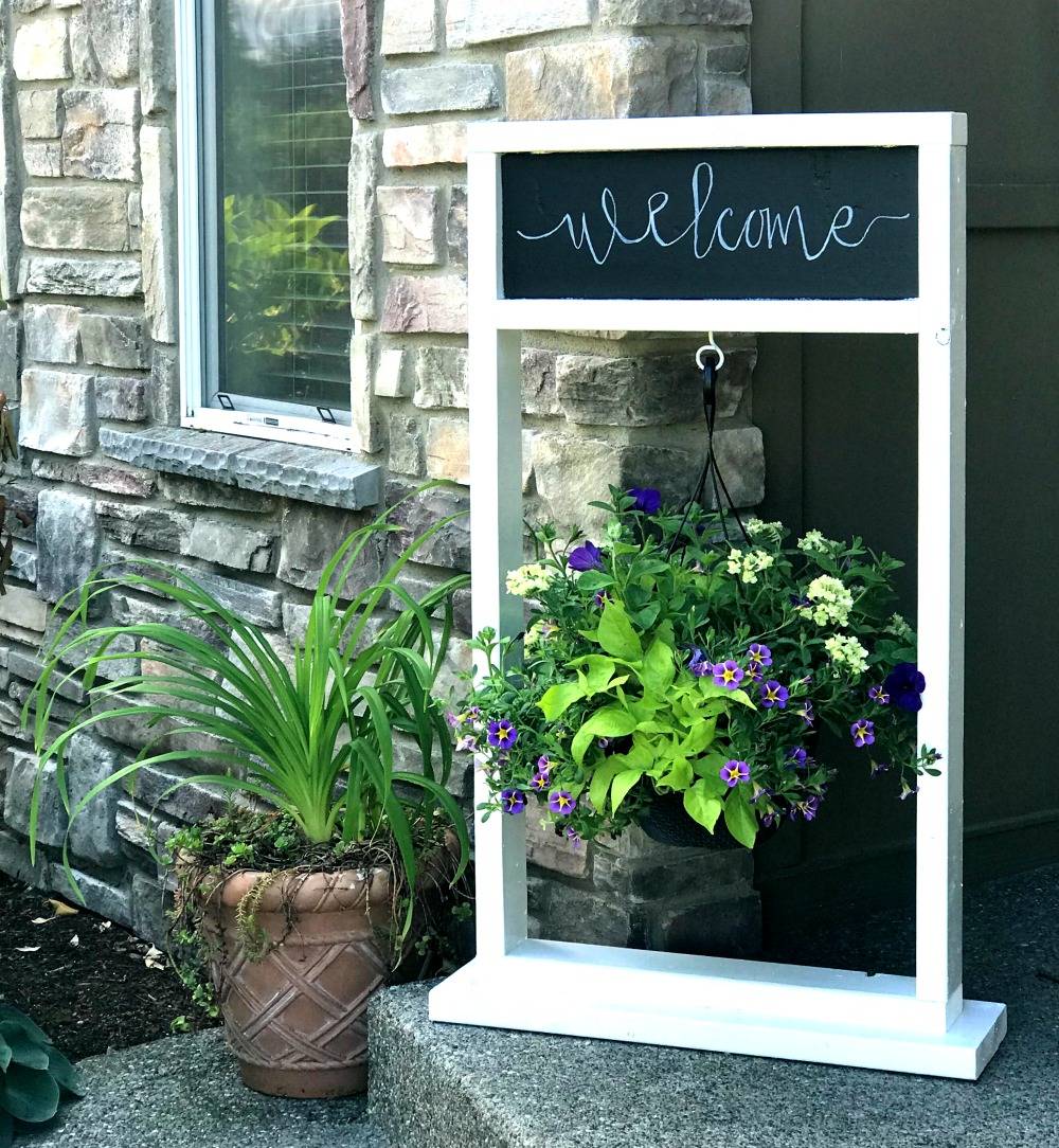 DIY Hanging Plant Shelf - Living the Gray Life