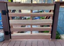 easy DIY deck gate wood