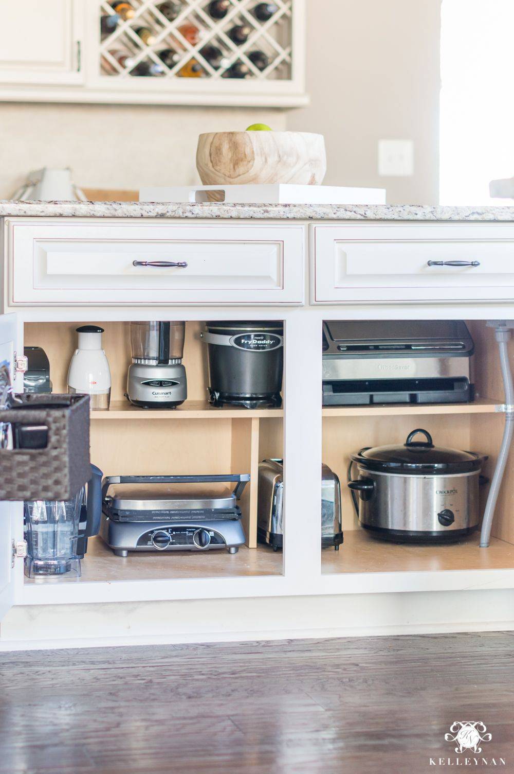 Small Kitchen Appliance Storage 