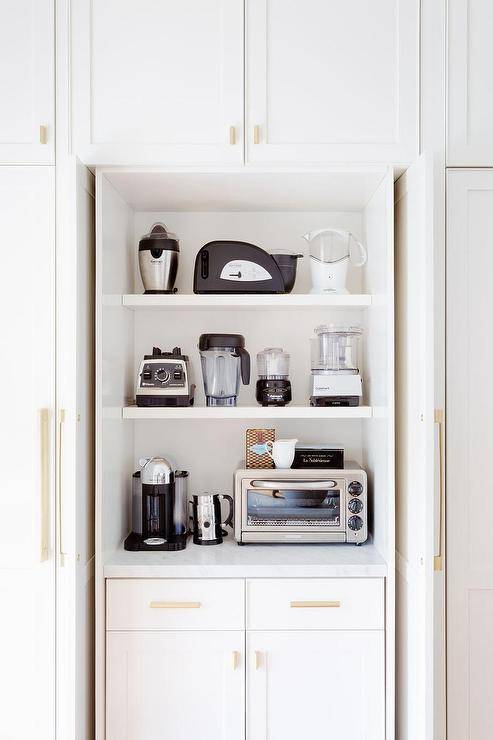 Small Kitchen Appliance Storage 