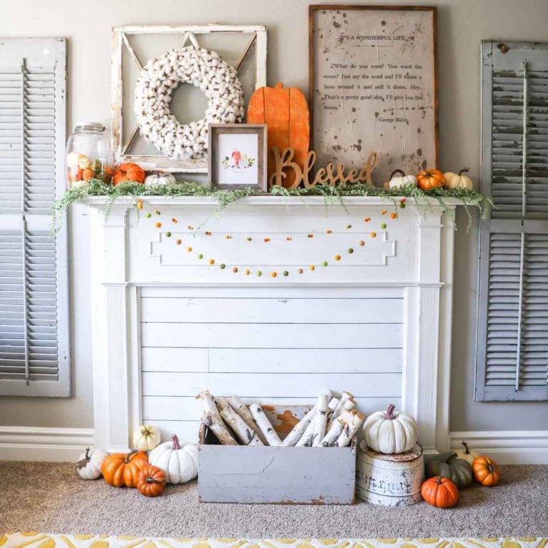 Cozy Fireplace Mantel Decor Ideas to Bring That Fall Flair | Decoist