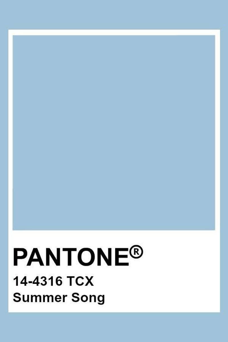 light blue pantone summer song color swatch