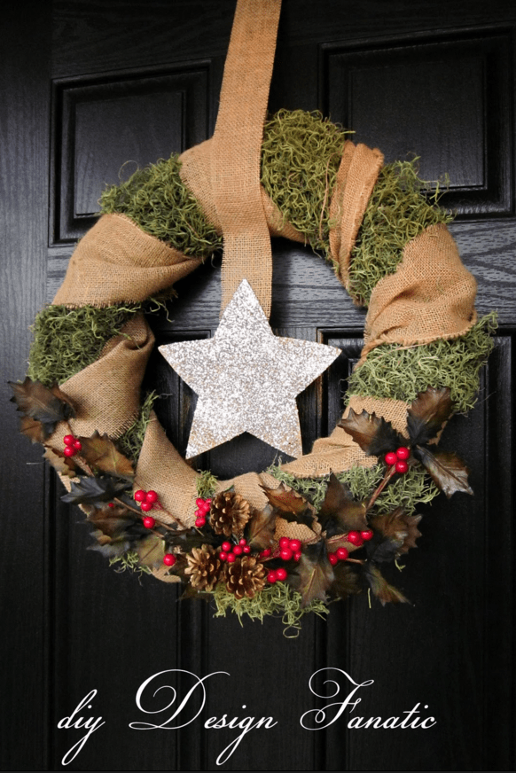 How to Make a Burlap Christmas Wreath - Sweet Tea & Saving Grace