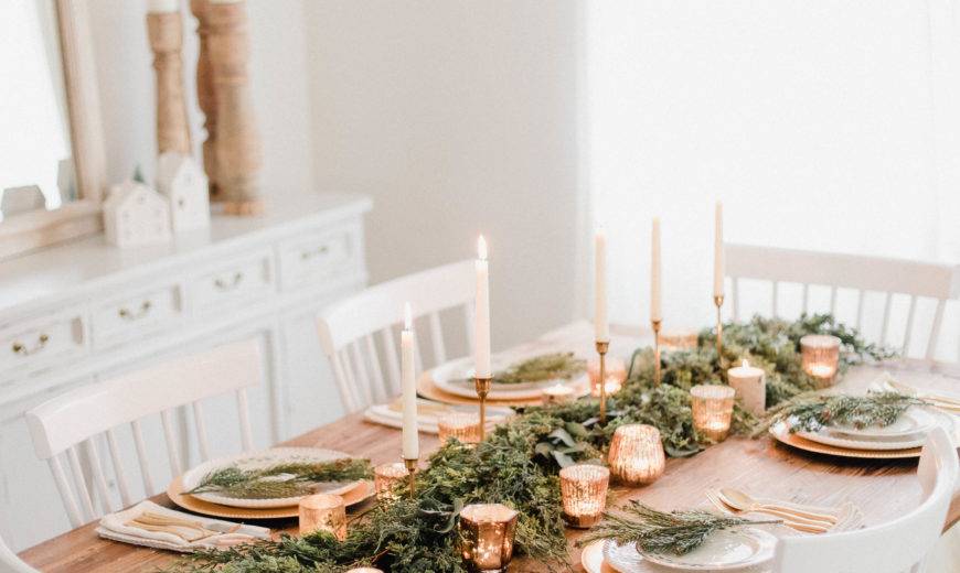 Subtle Christmas Tablescapes for the Holiday Season
