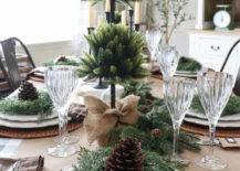 subtle Christmas tablescape