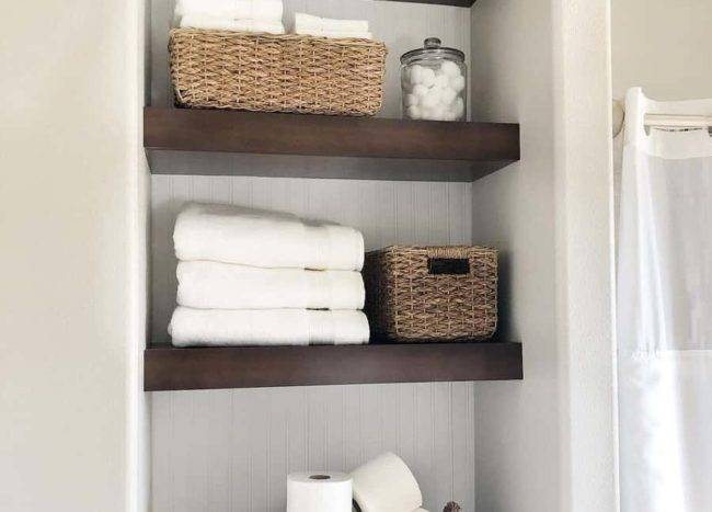 38 Bathroom Closet Ideas for a Clean and Clutter Free Space | Decoist
