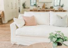white sofa living room