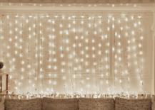 lighted christmas curtains white shear