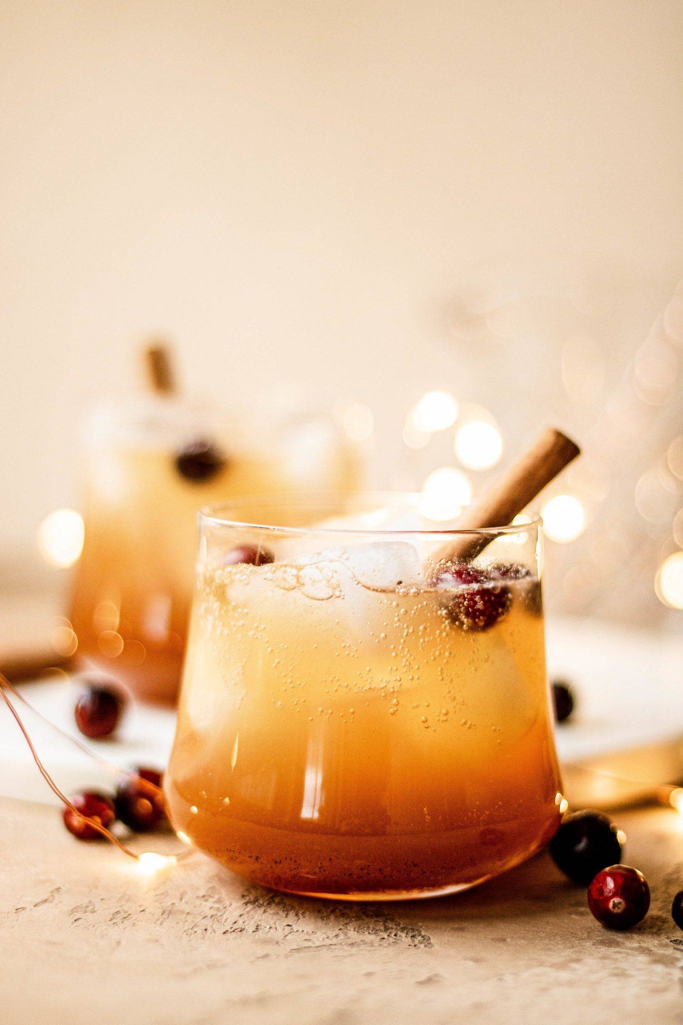 a festive cider drink