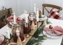 subtle Christmas tablescape