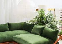 green futon