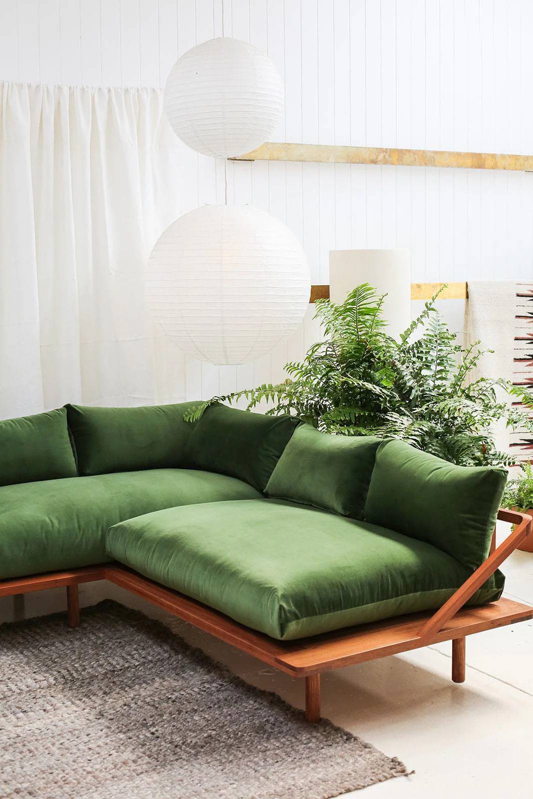 green futon