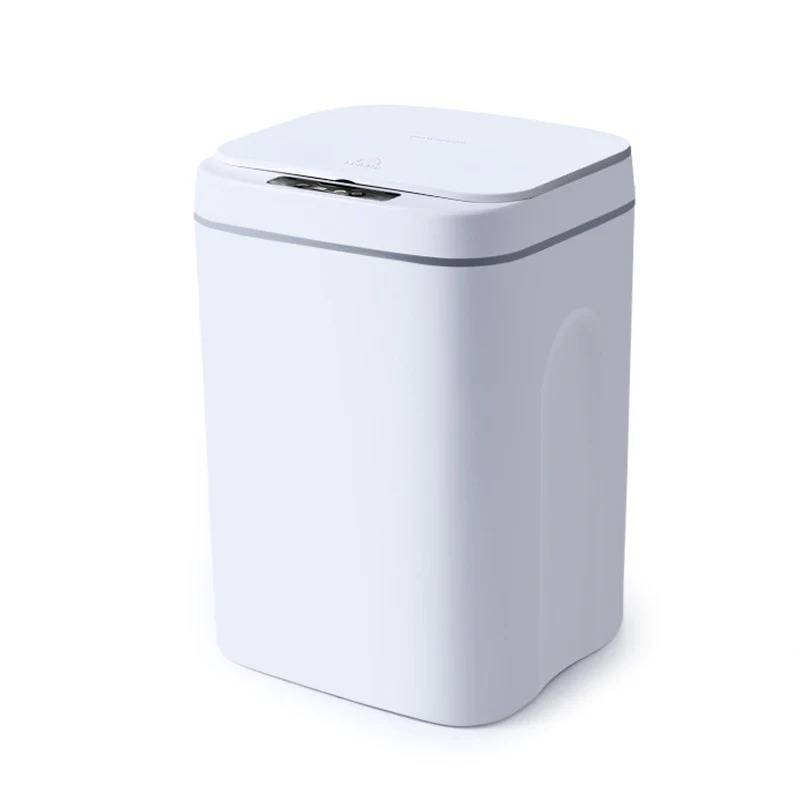 Trash can with a sensor