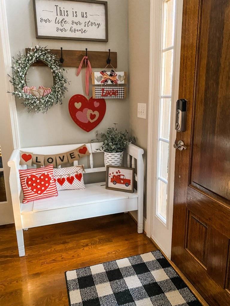 Valentine's day entryway