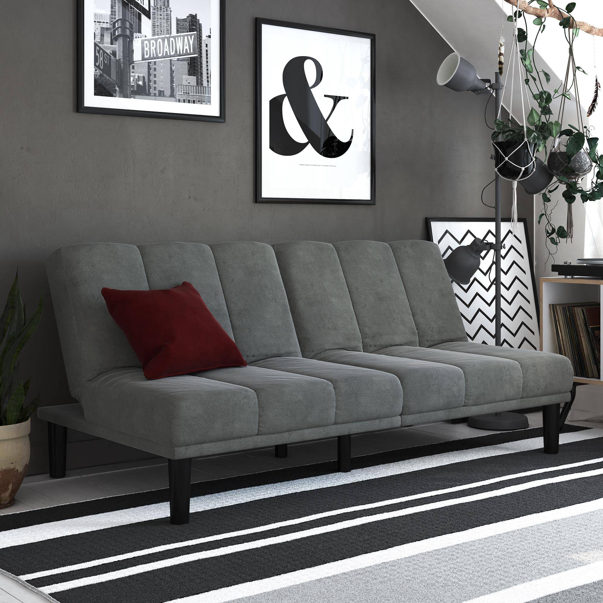 gray futon
