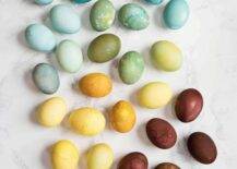 Easter eggs natural dye