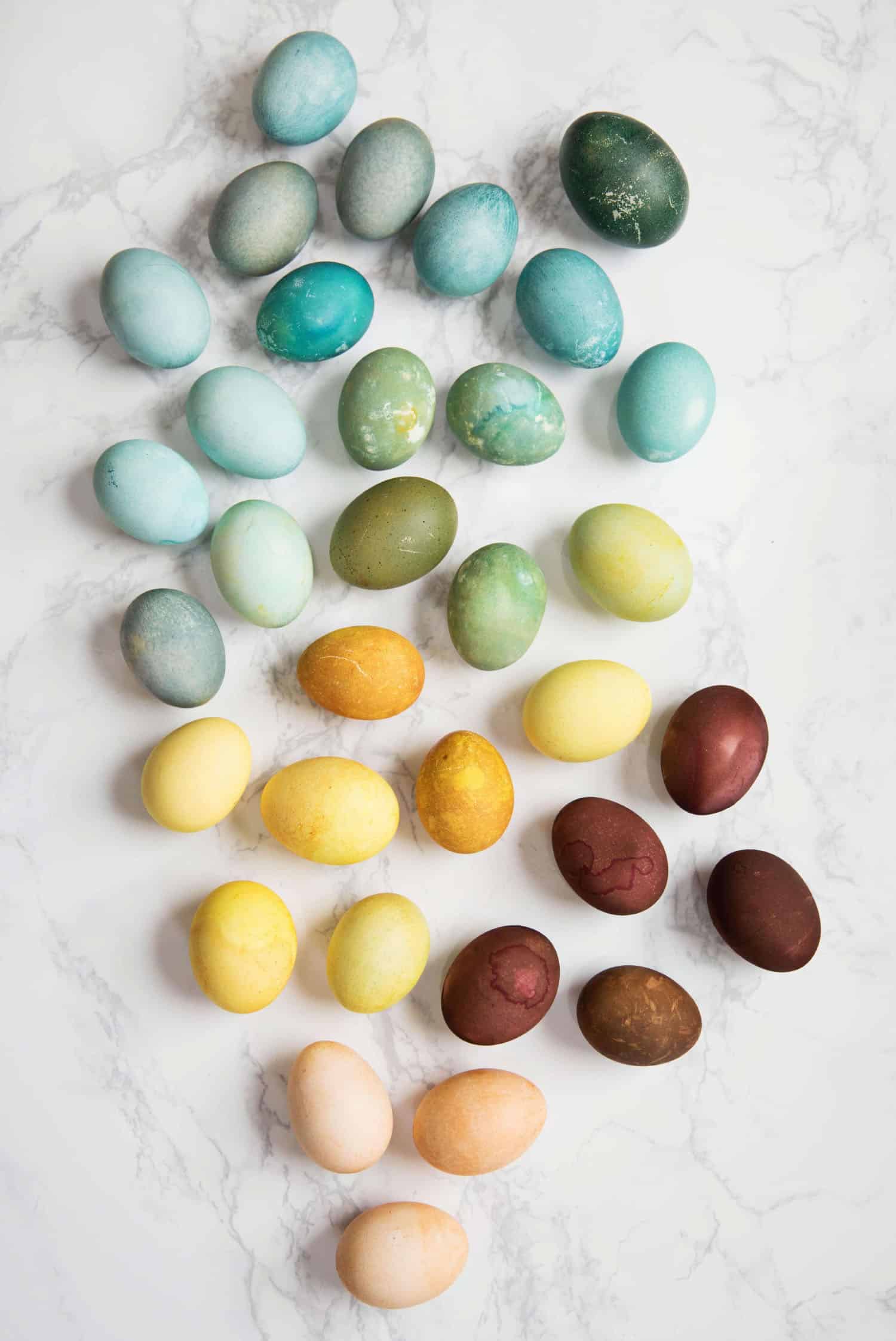 Easter eggs natural dye