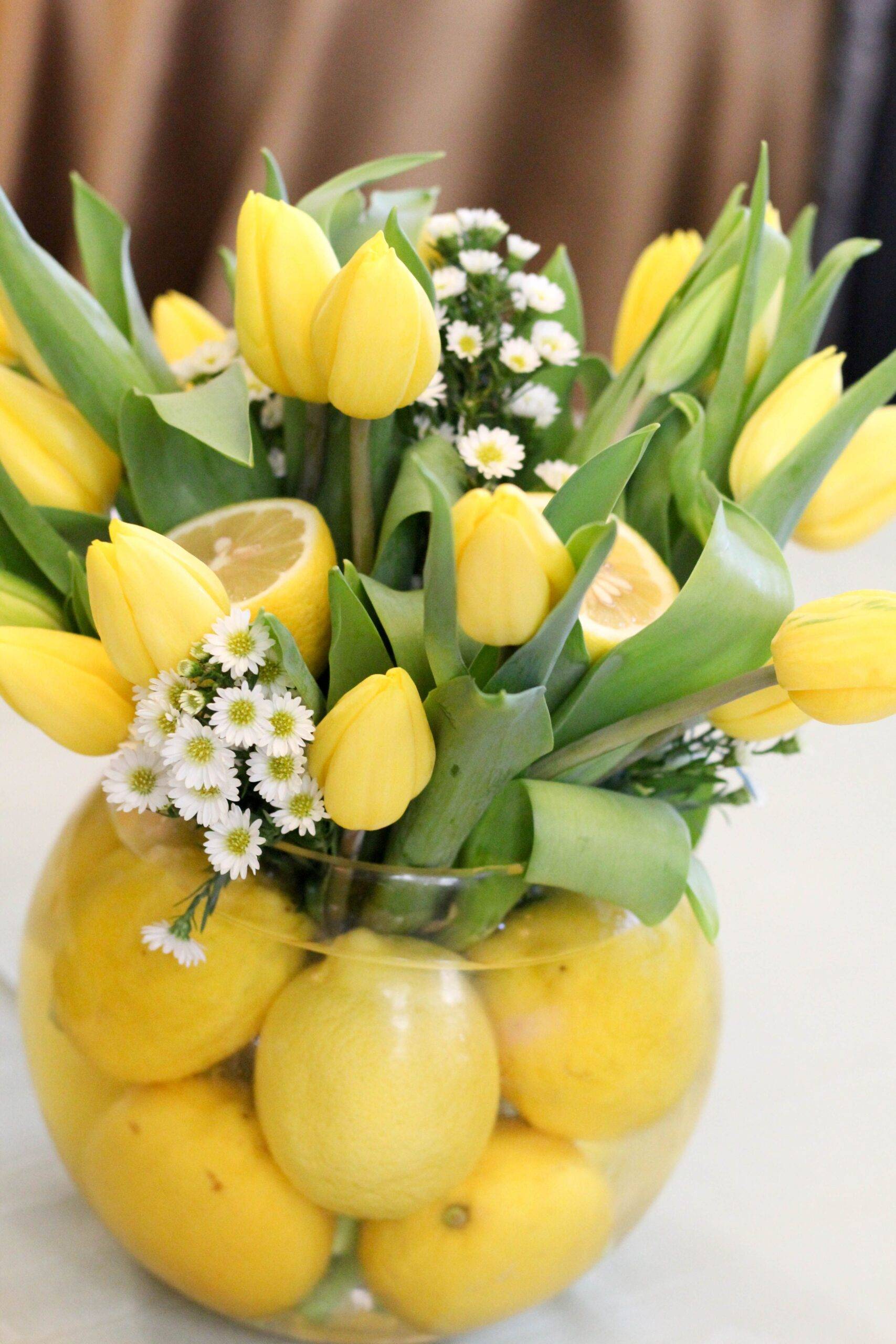 spring flower arrangement