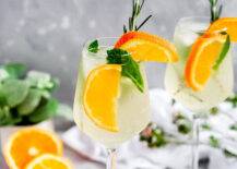 cocktail with orange slice