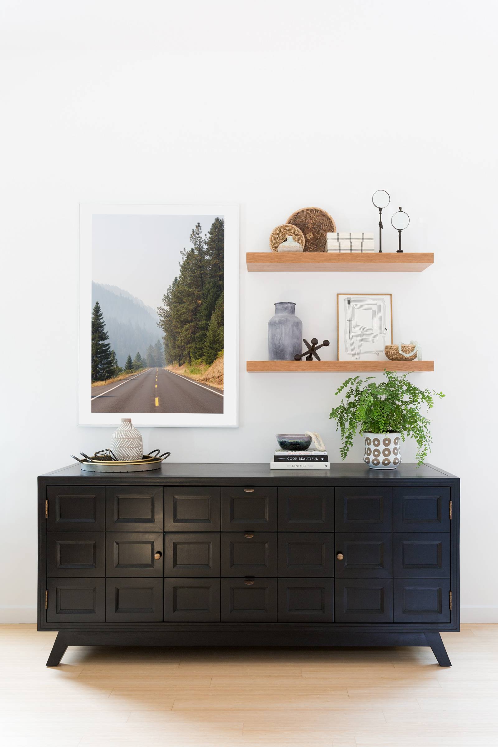 decorated dresser top