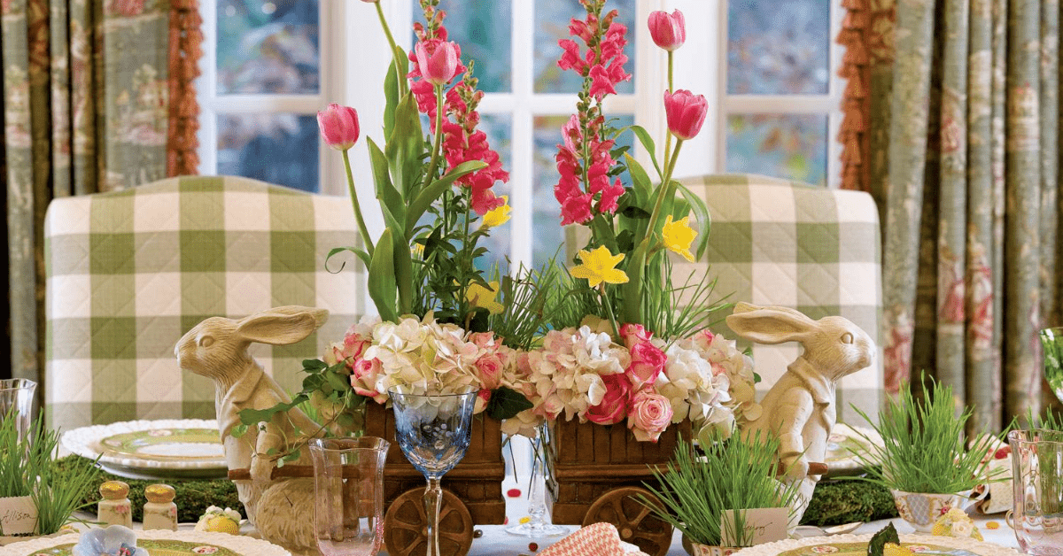 spring flower arrangement