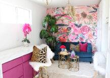 floral focal wall