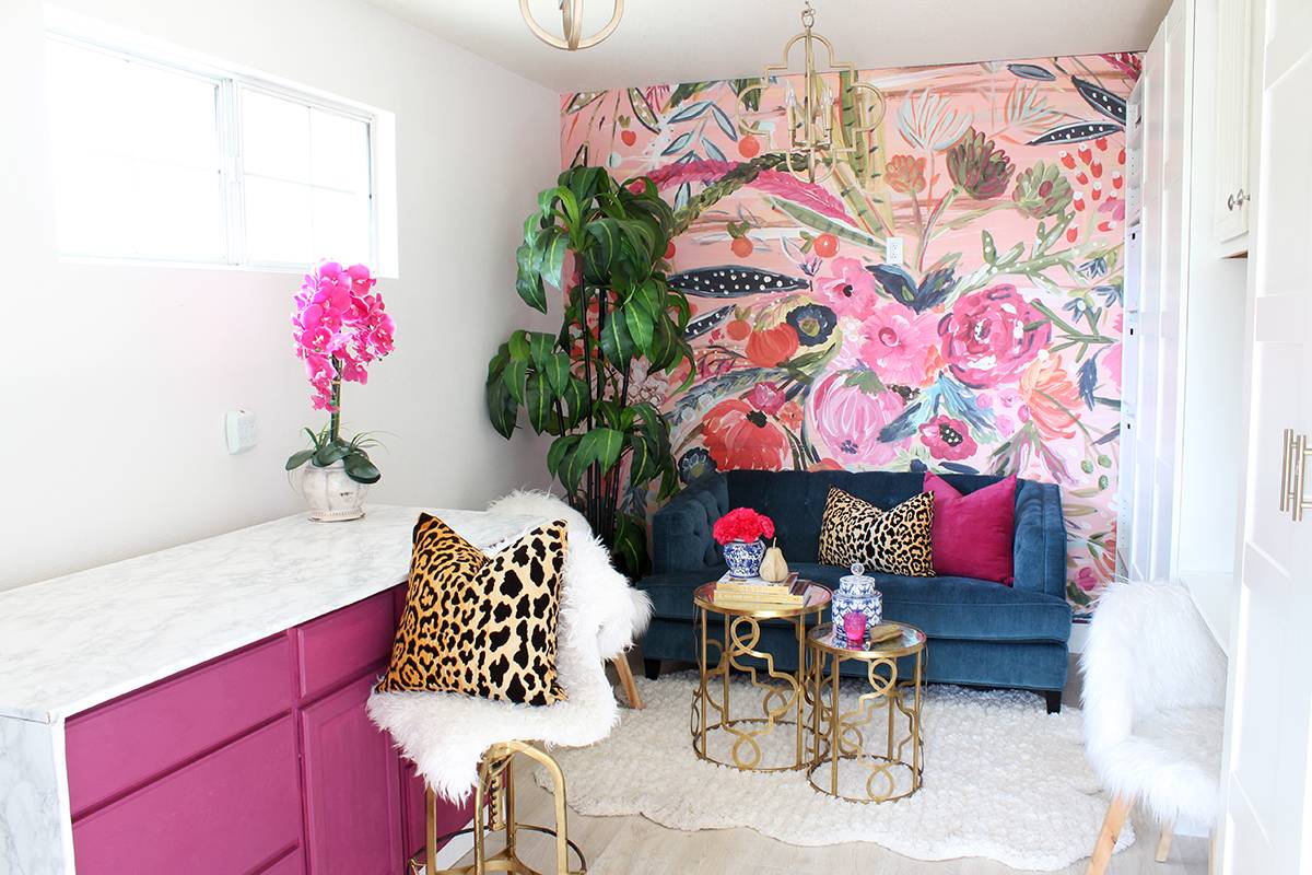 floral focal wall