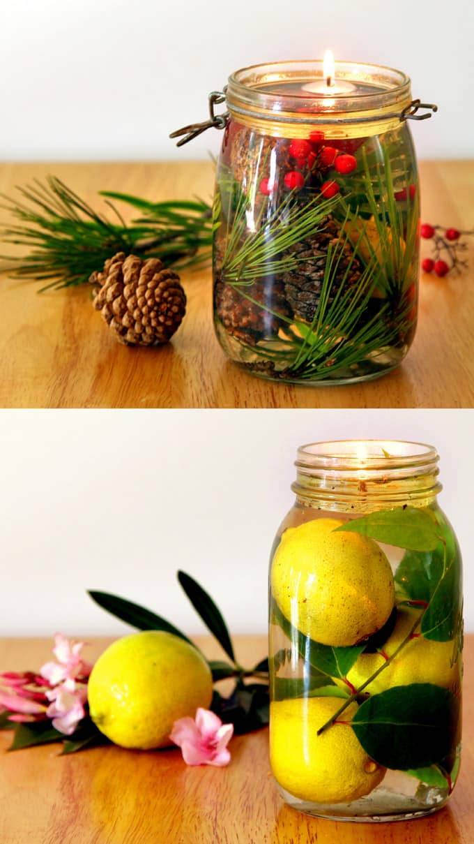 mason jar oil candle