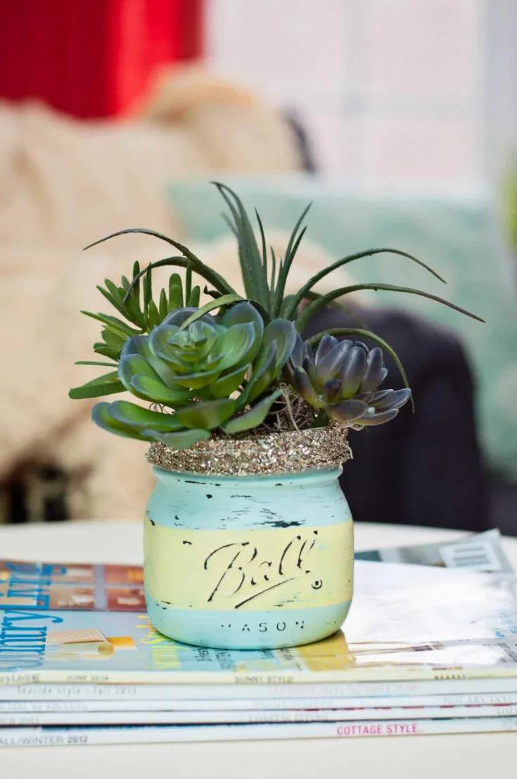 mason jar planter