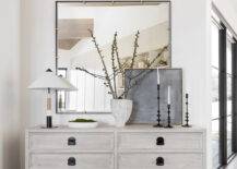 mirror wall decor in living room