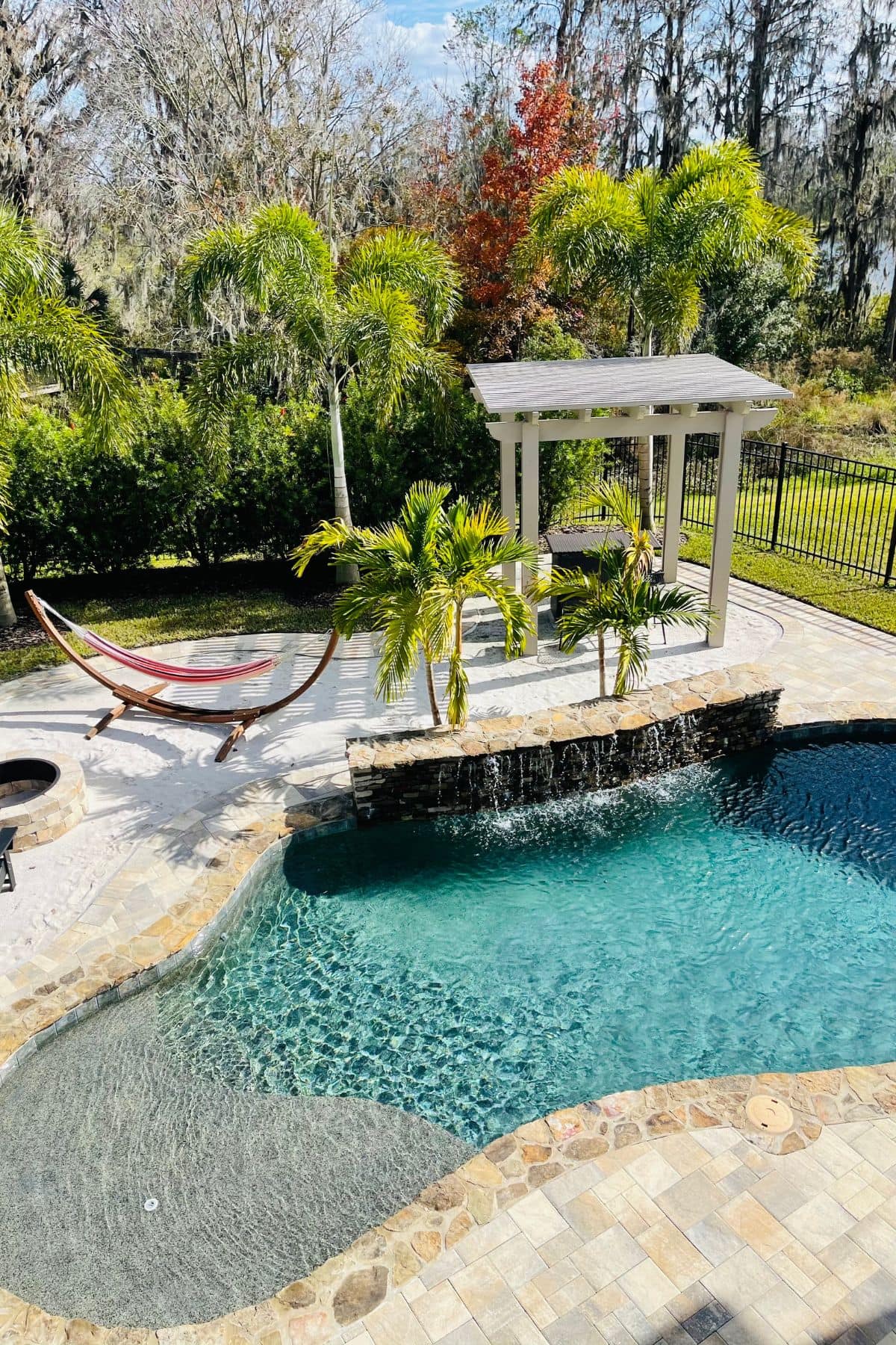 swimming pool backyard