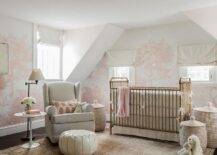 pink-nursery-with-pink-french-hand-painted-wallpaper-68433-217x155