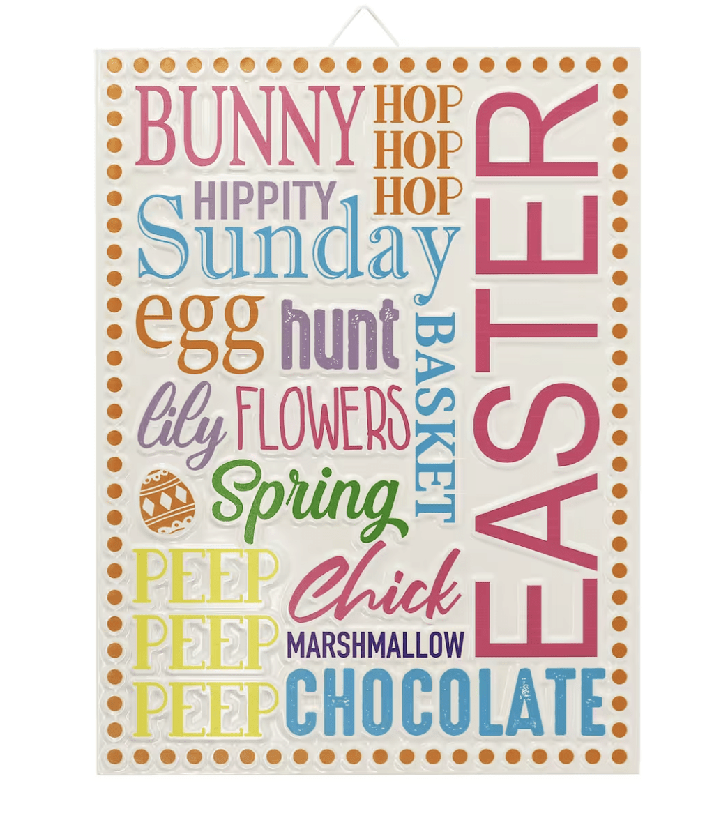 wall sign easter sentiments