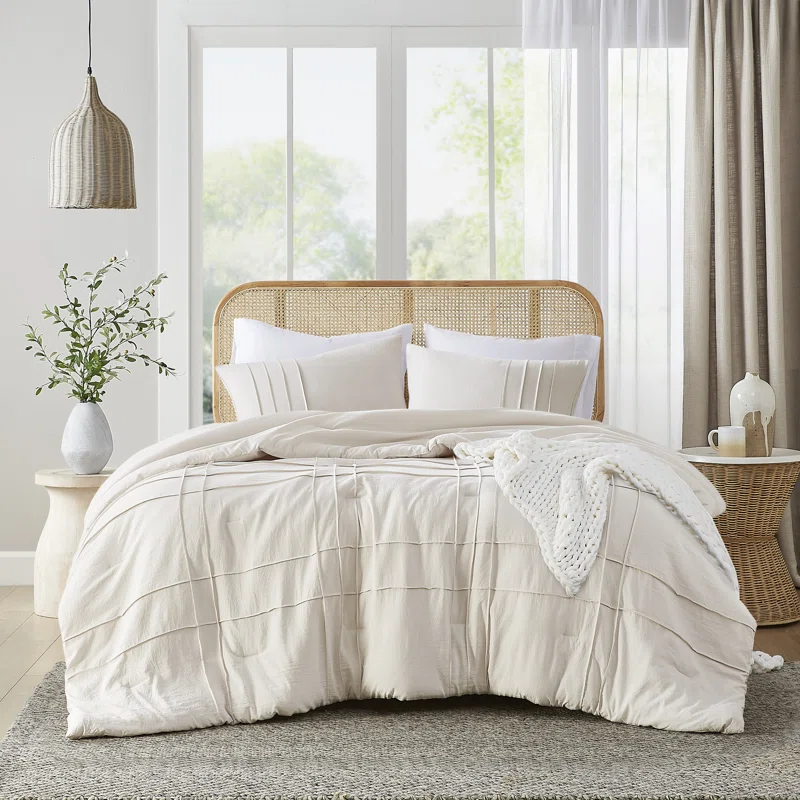 bed sheets texture wicker headboard wayfair product photo