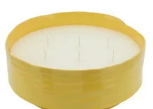 yellow citronella candle