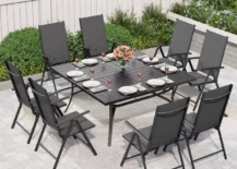 outdoor table set on patio