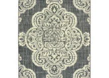 Medallion Patio rug on white background