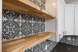 Stylish Kitchen Floating Shelves + Design Tips