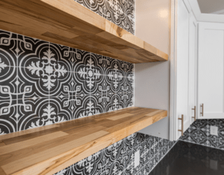 Stylish Kitchen Floating Shelves + Design Tips