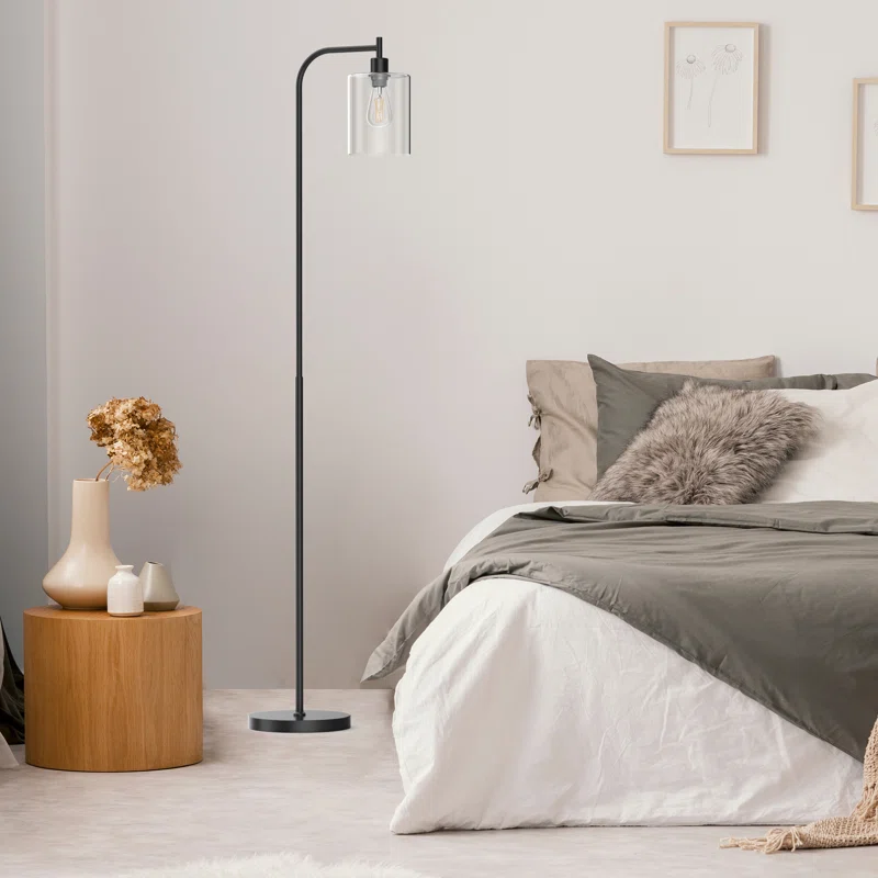 floor lamp in bedroom