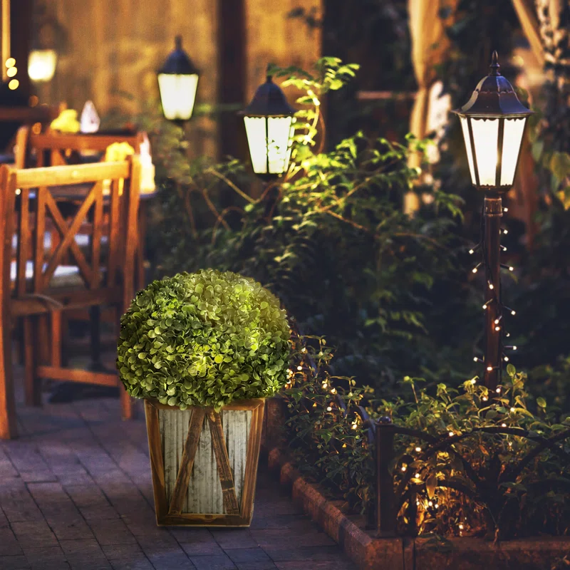 light up patio planter