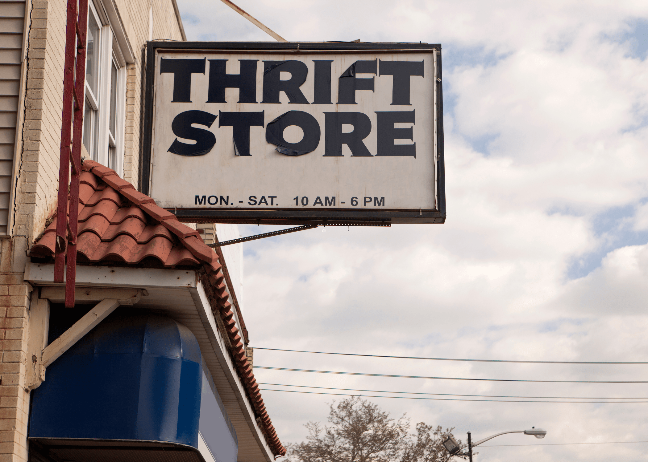 thrift store sign