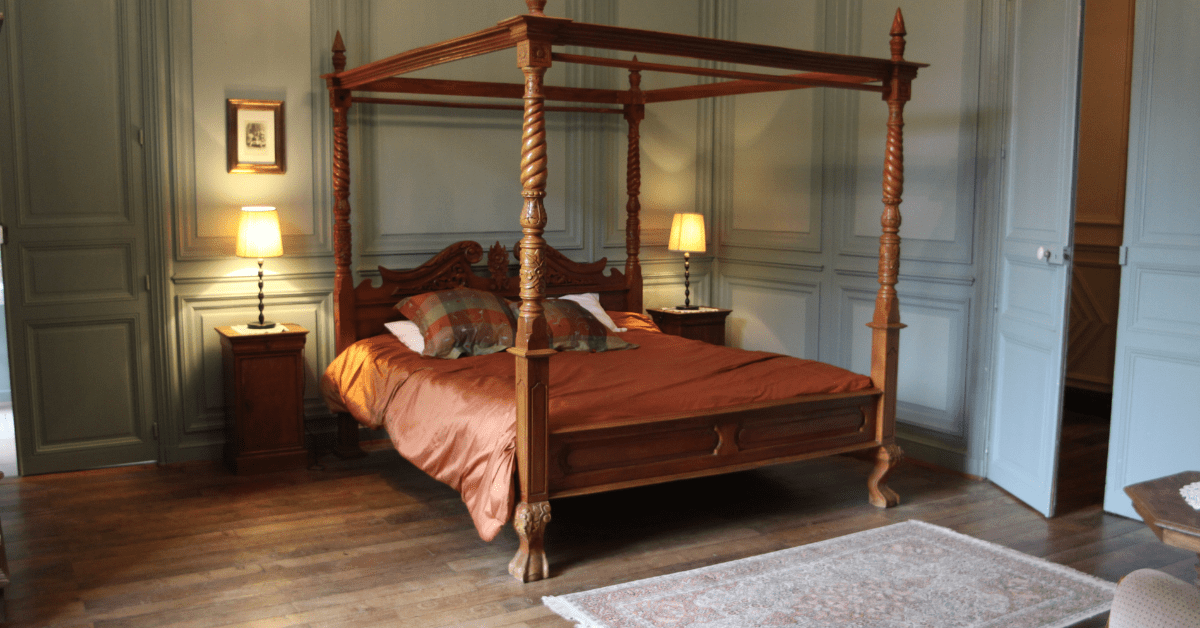 A Grandmillennial Style bedroom.