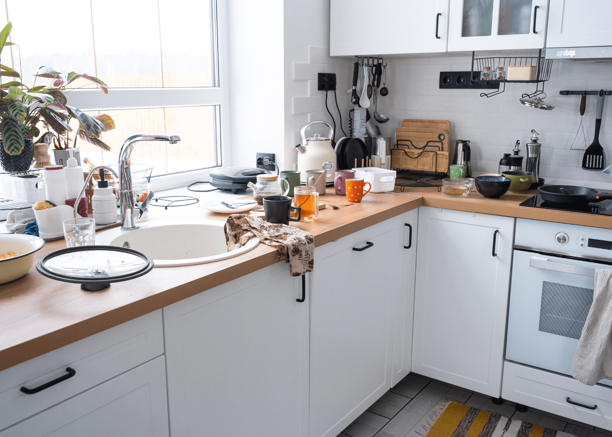 messy cluttered kitchen
