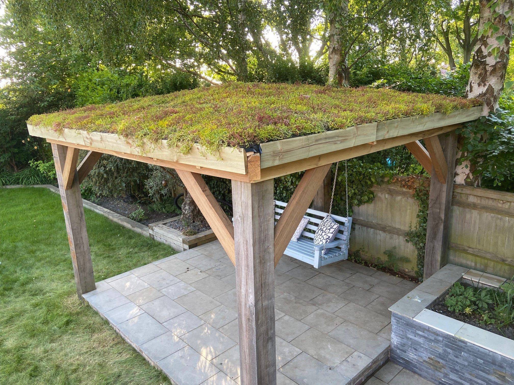 diy green roofs living roof pergola shade.