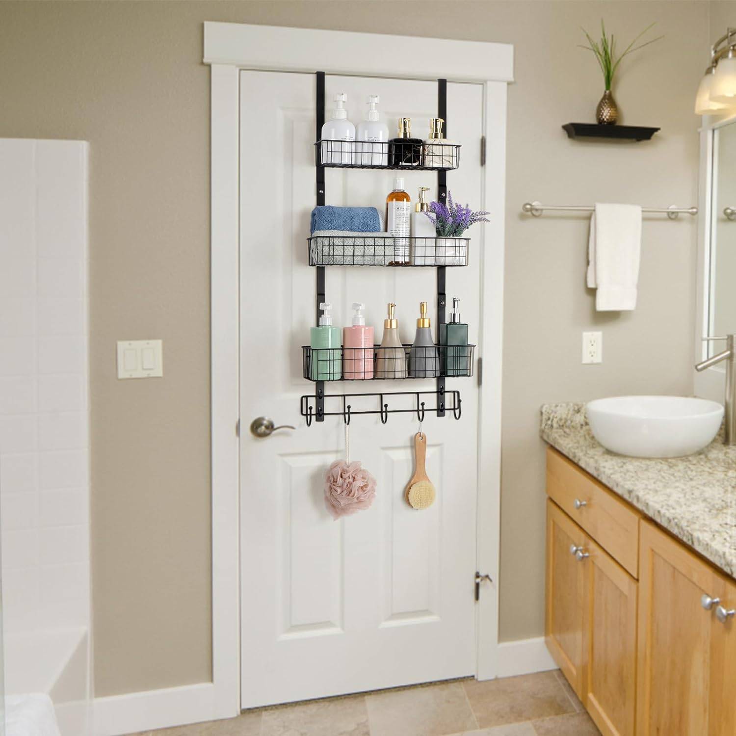 over the door bathroom organizer