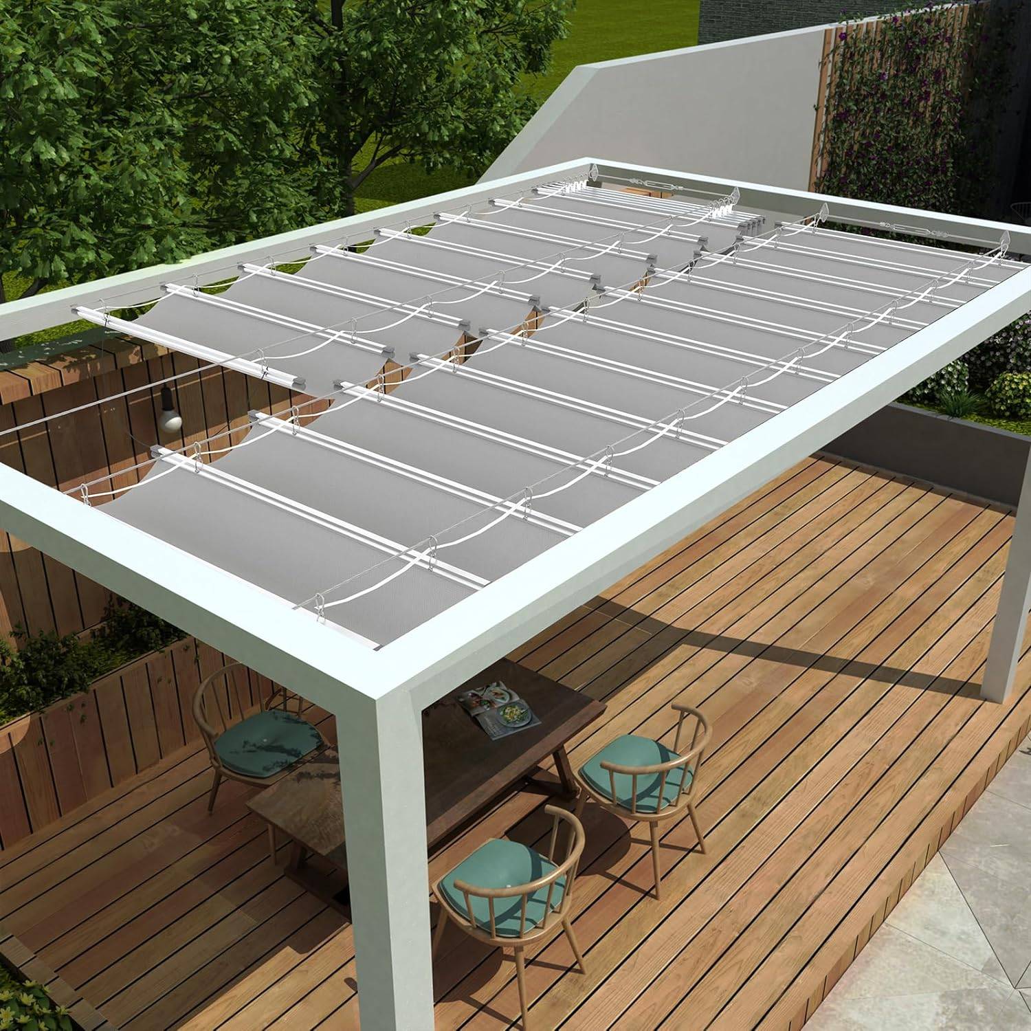 retractable canopies on pergola