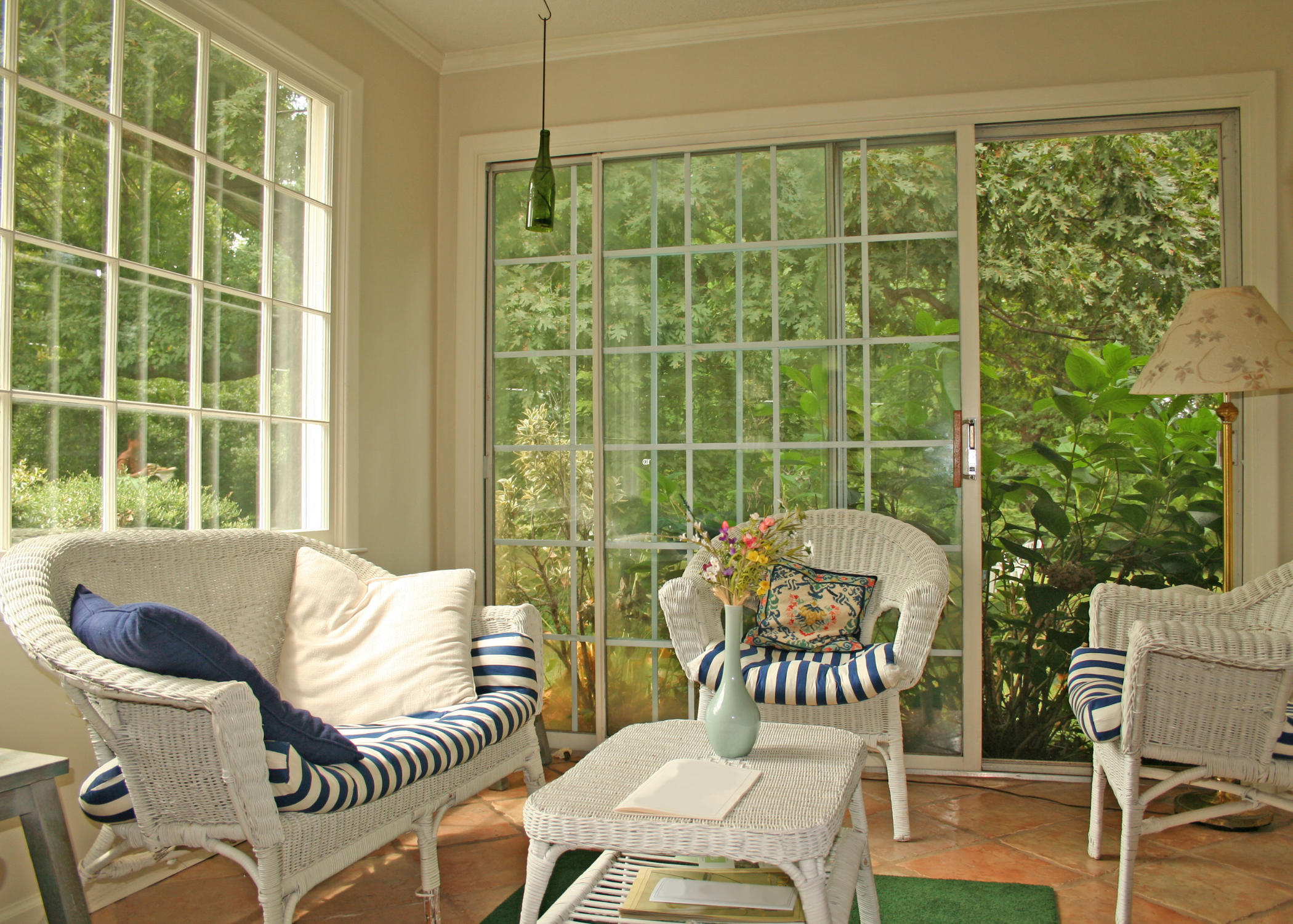 small sunroom space