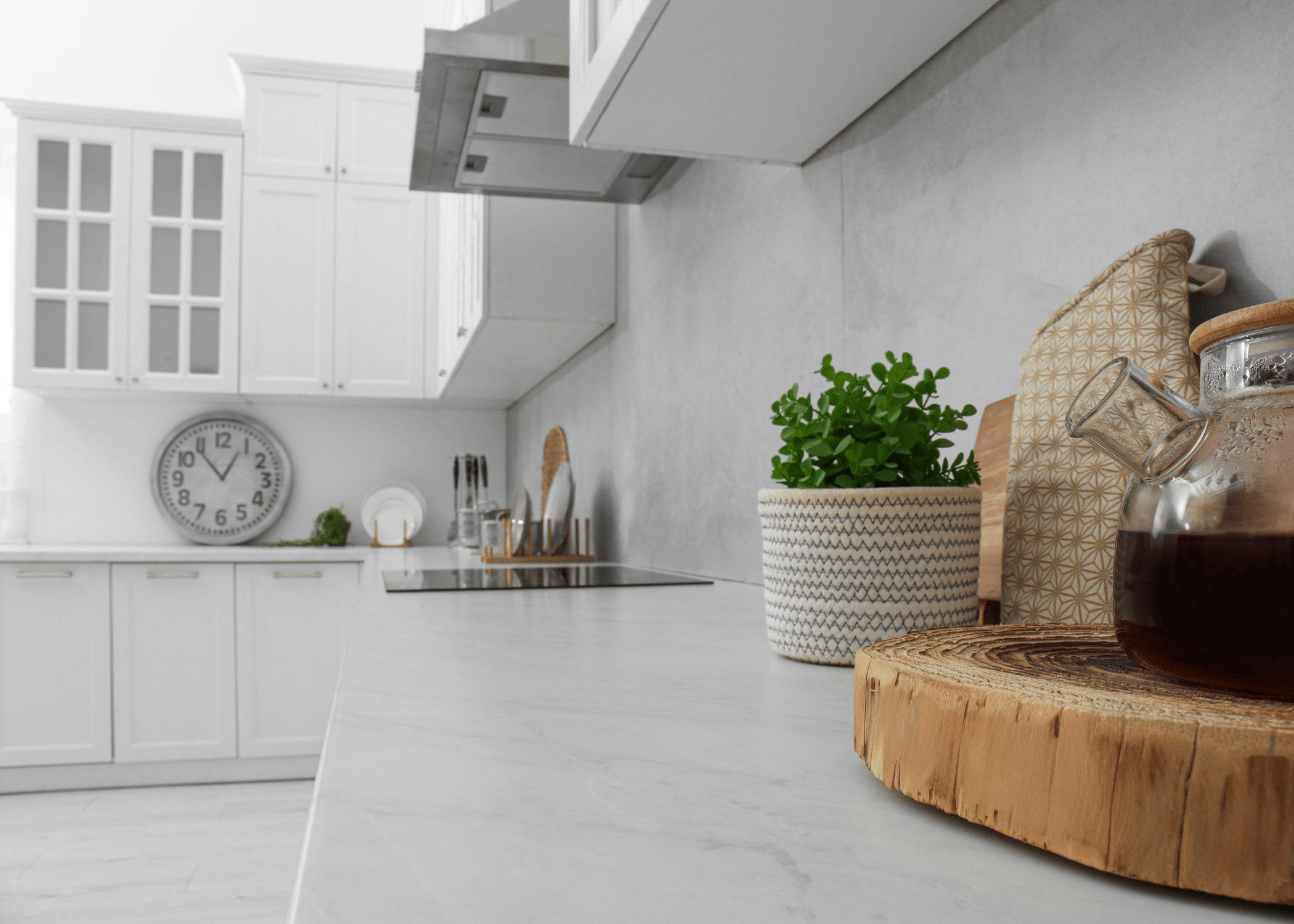 close up of kitchen counter