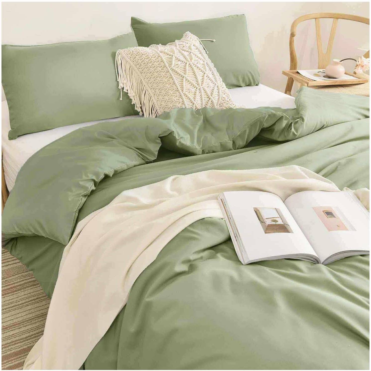 sage green comforter